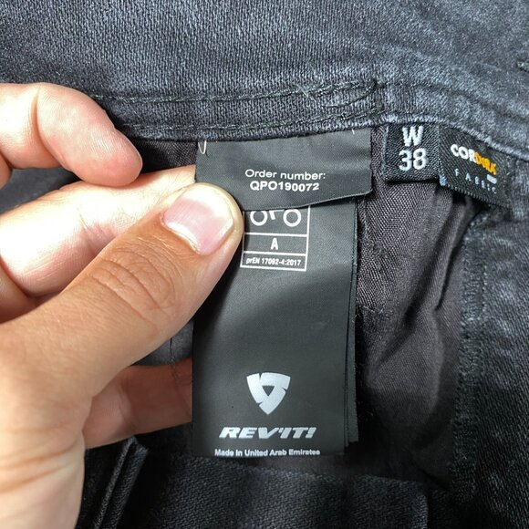 Rev'it! Brentwood Slim Fit Motorcycling Denim Pants Size 40x34 - Picture 4 of 13